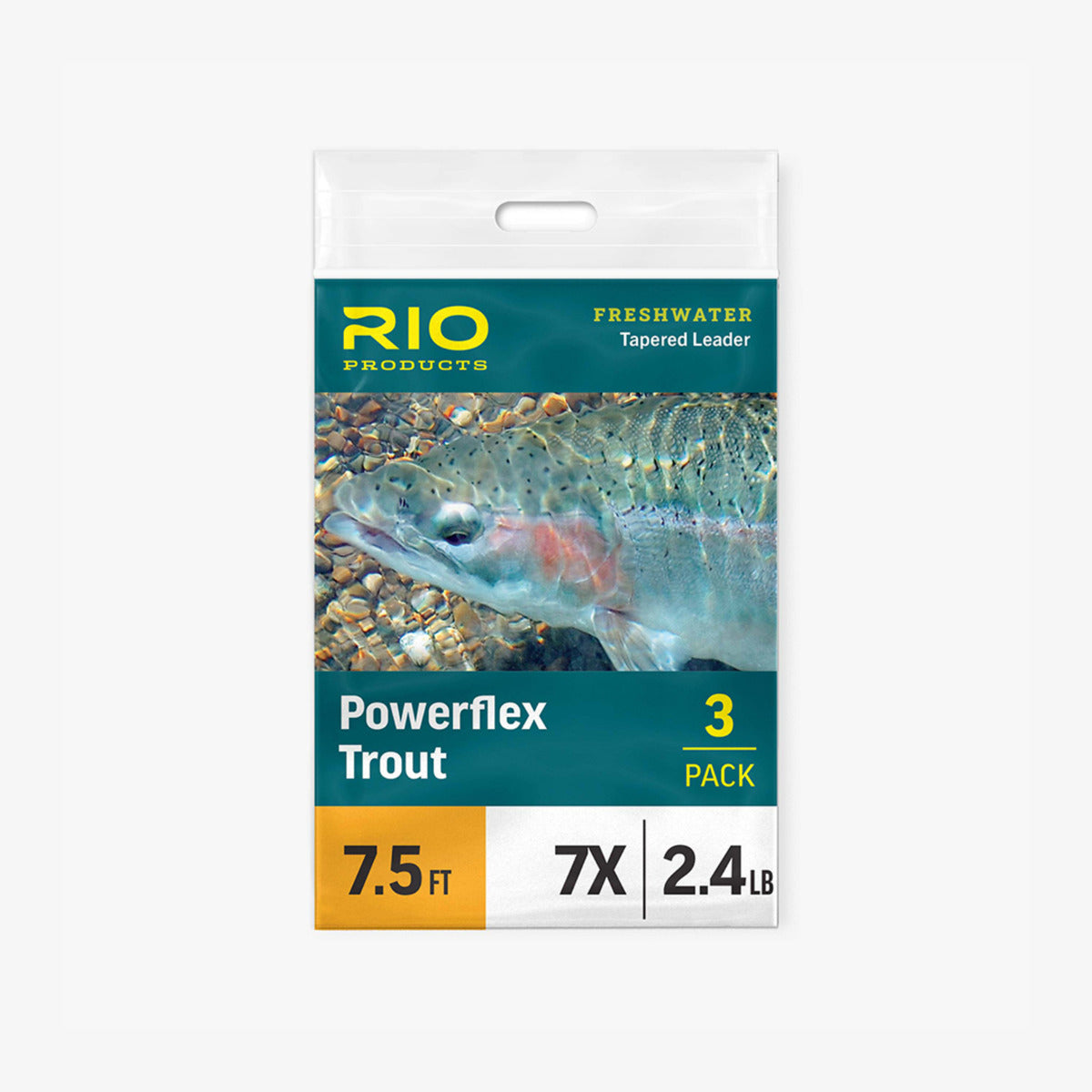 7.5' Powerflex Knotless Leader (3 pack) by Rio