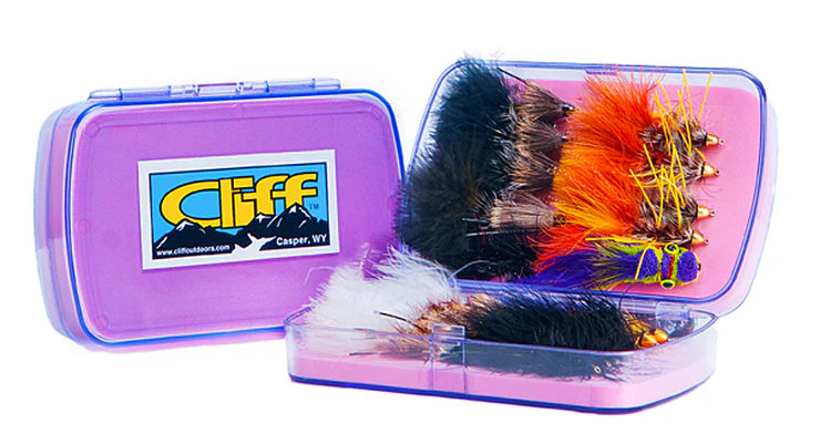 cliff fly fishing boxes Articulator Box The sheer number of huge flies this box holds is astounding The Bugger Barn by Cliff