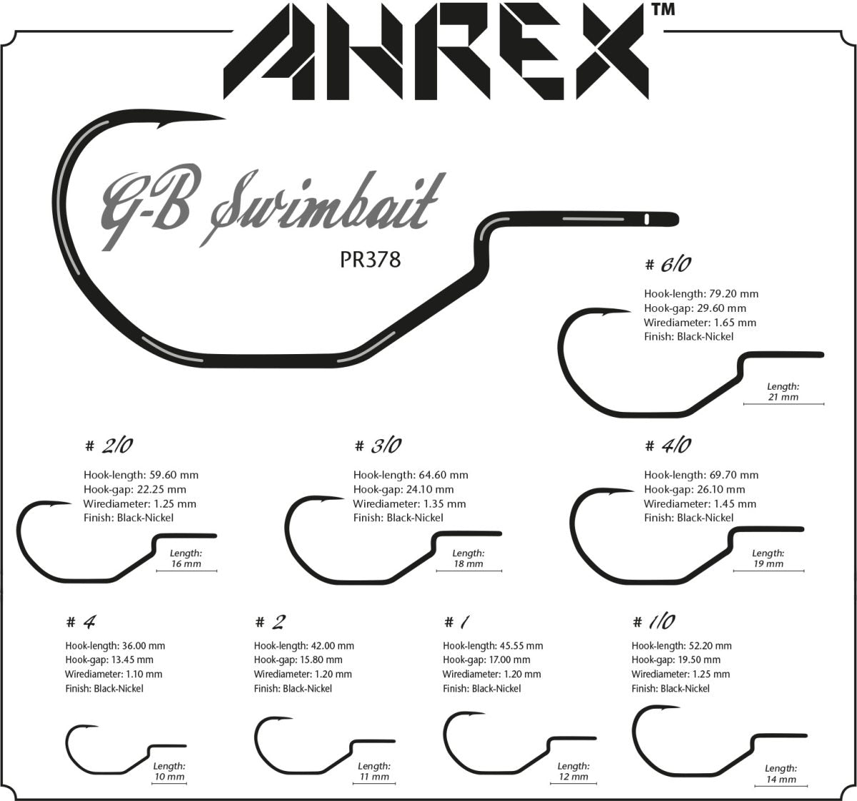 Ahrex PR378 GB Predator Swimbait Hook