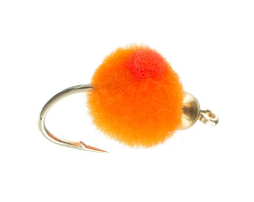 Beadhead Glo Bug, Burnt Orange/Flame