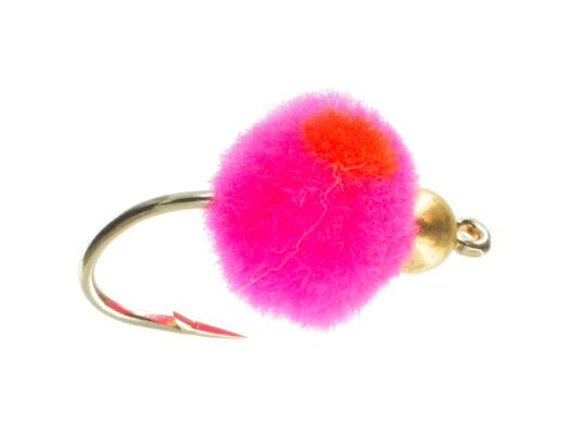 Beadhead Glo Bug, Cerise/Flame