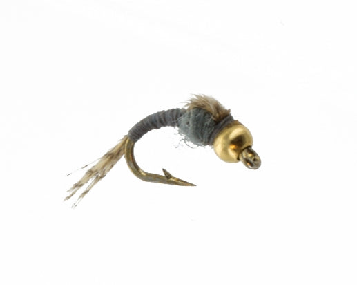 Beadhead WD 40 Gray, Fly Fishing Flies, Nymphs. Discount flies at theflystop.com. High Resolution.