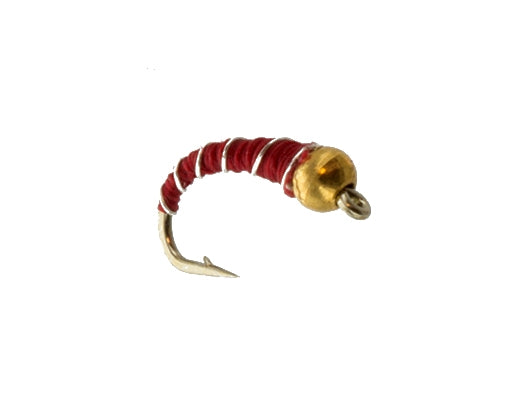 Beadhead Zebra Midge, Red