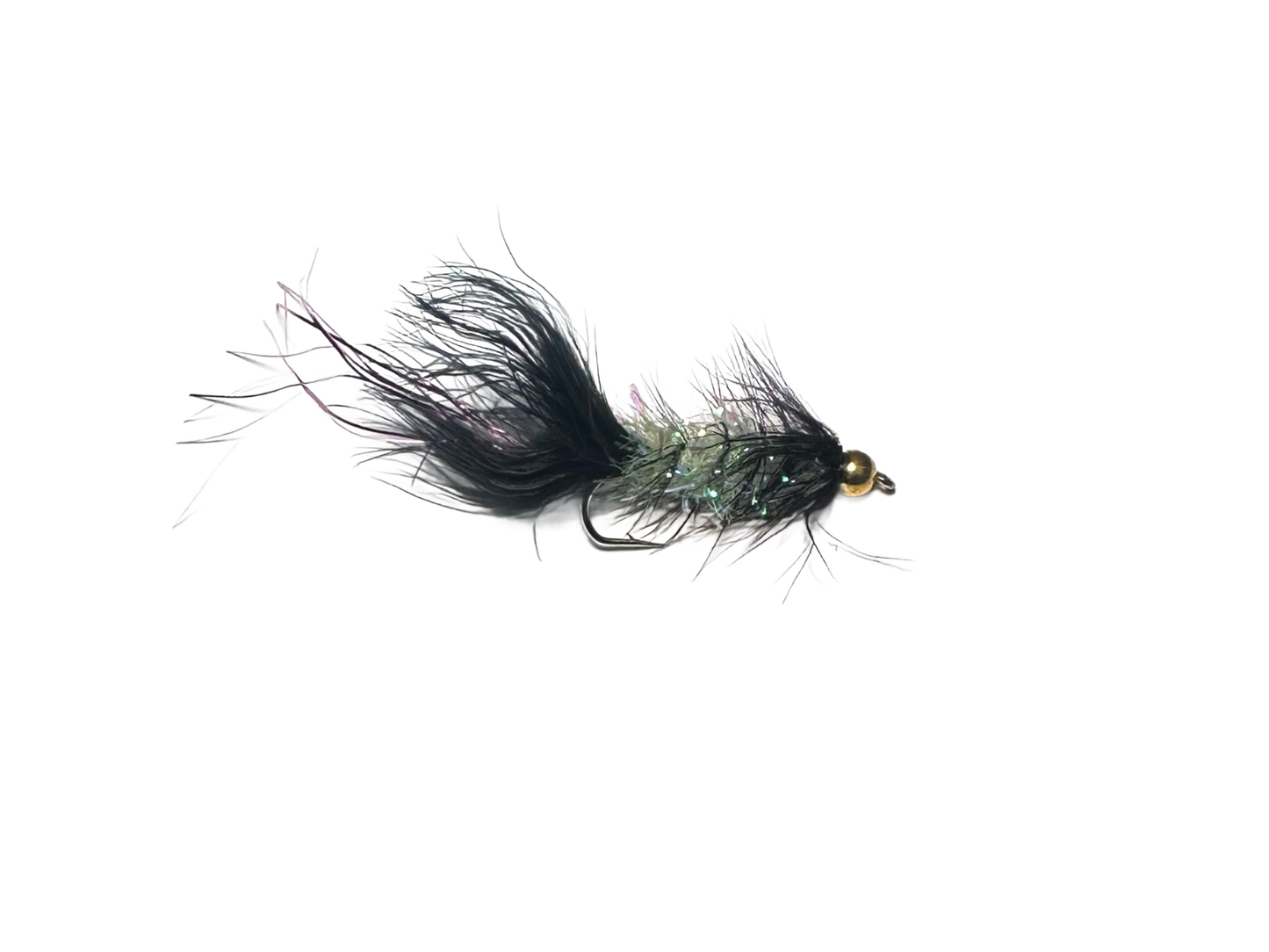 Catch's Beadhead Bugger, Black/Chart with Pink