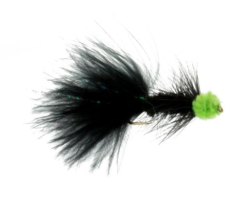 Egg Sucking Leech, Black/ Chartreuse