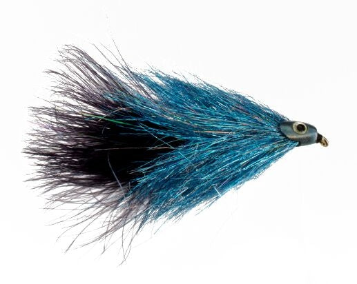 Fish-Skull Sparkle Minnow, Black/Blue