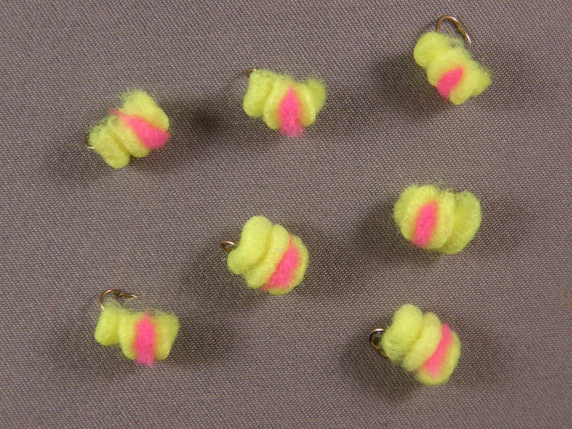 Blood Dot, Chartreuse/Cerise grouped