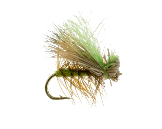 Hi Viz Elk Hair Caddis, Olive