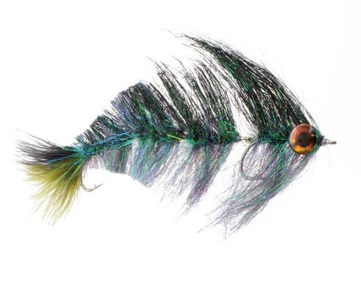 Swim Right Minnow, Black and Olive Tandem