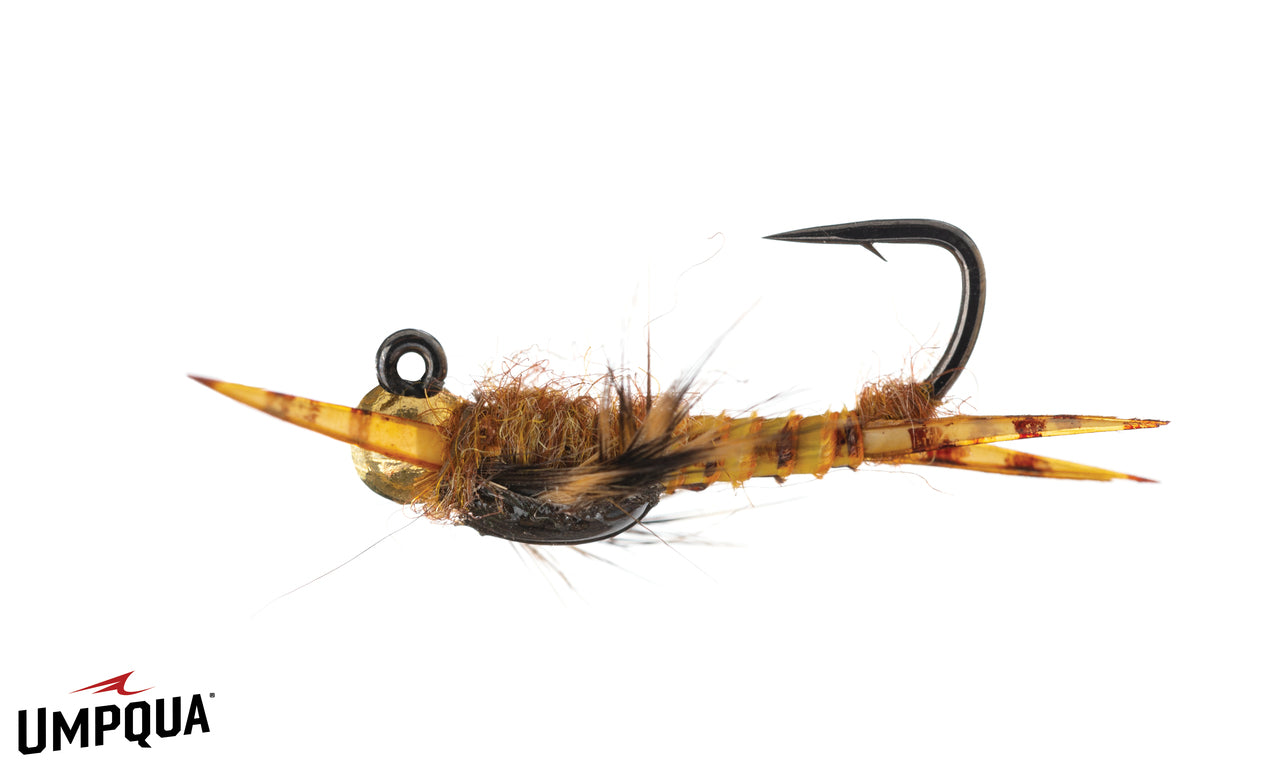 Umpqua Biot Epoxy Stone Jigged Tungsten, Gold