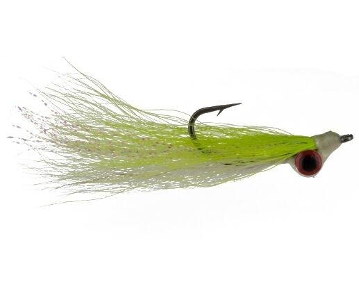 Clouser Minnow, Chartreuse and White