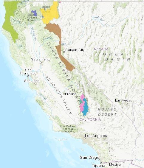 California-Native-Species-Range