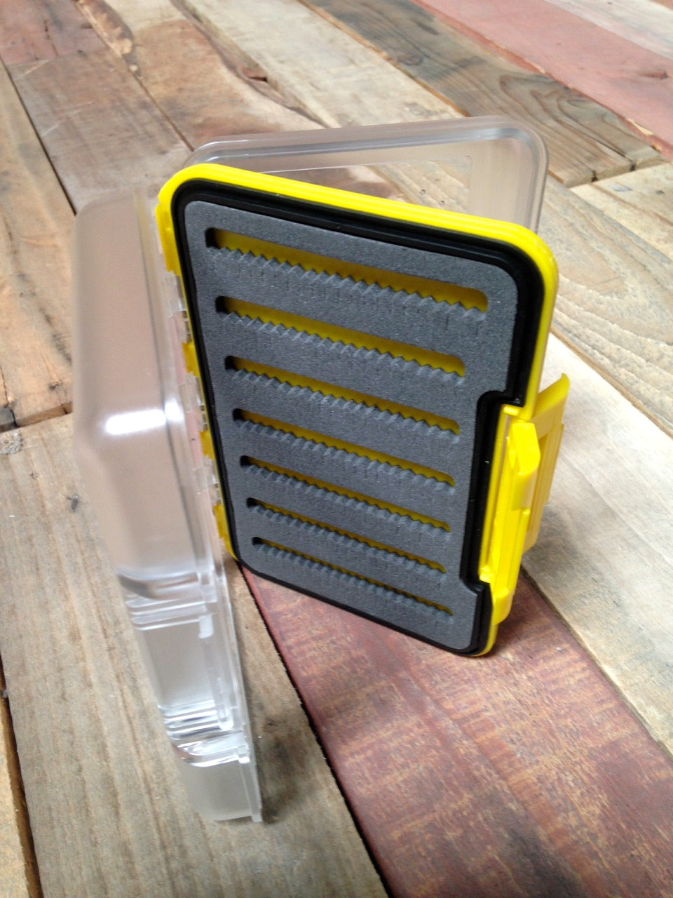 TFS Fly Box, 7 Row Yellow