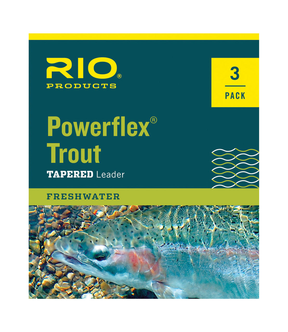 Rio Powerflex Trout Leader - 12ft (3 pack)
