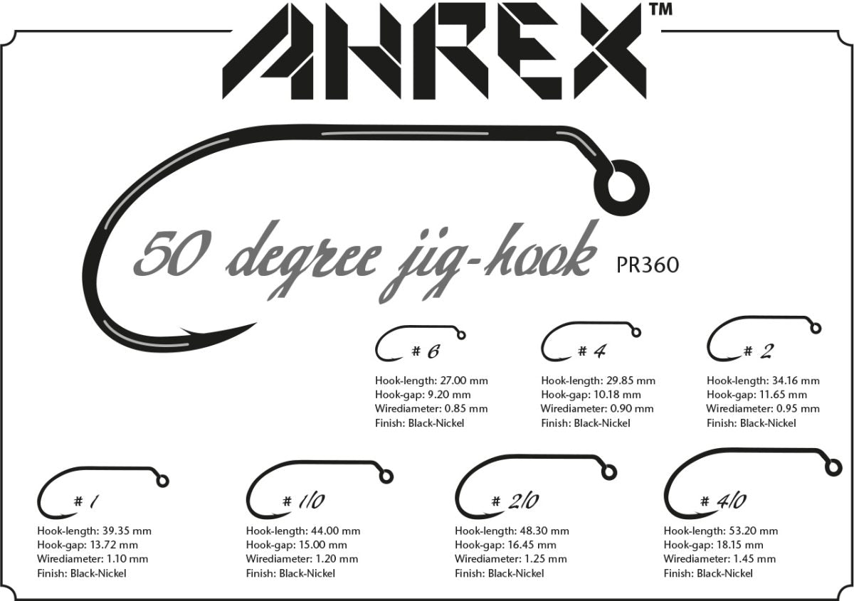 Ahrex PR360 50 Degree Jig Hook