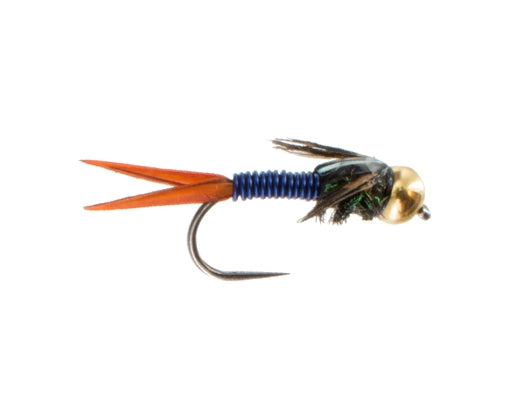 Beadhead Copper John, Blue Barbless