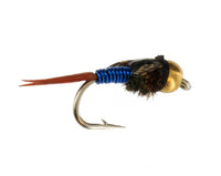 Blue Beadhead Copper John Nymph Fly Fishing Trout Patter