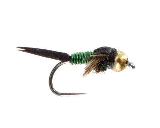 Beadhead Copper John, Green Barbless