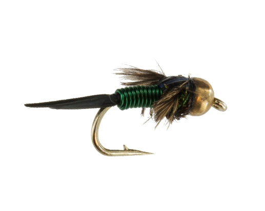 Beadhead Tungsten Copper John Green Nymph Fly Fishing Pattern