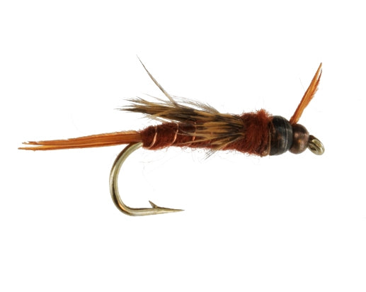 Beadhead Depth Charger Bird's Nest Rust, Fly Fishing Flies, Nymphs. Discount flies at theflystop.com. High Resolution.