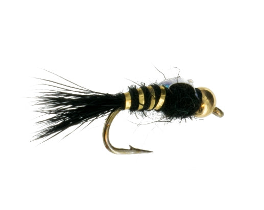 Beadhead Flashback Hares Ear Black Fly Fishing Trout Pattern