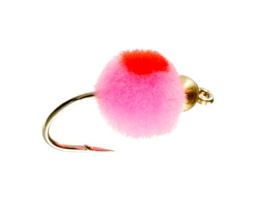 Beadhead Glo Bug, Baby Pink/Flame