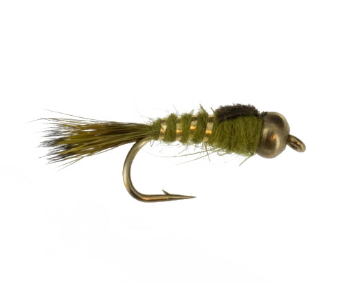 Beadhead Tungsten Hares Ear, Olive