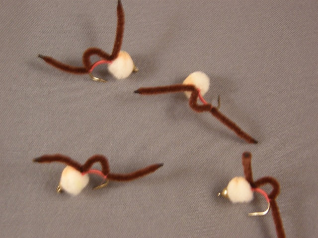Beadhead Kenobi Egg, Brown fly fishing fly grouped 2