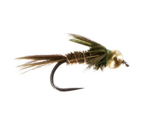 Beadhead Pheasant Tail, Olive Barbless