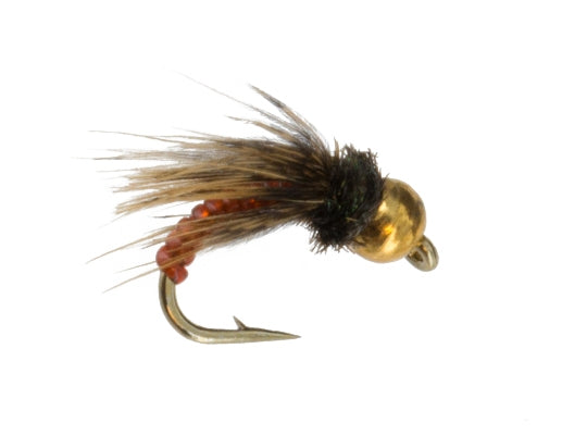 Beadhead PM Caddis Rust, Fly Fishing Flies, Nymphs. Discount flies at theflystop.com. High Resolution.
