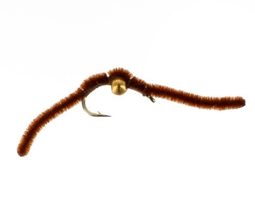Beadhead San Juan Worm, Brown