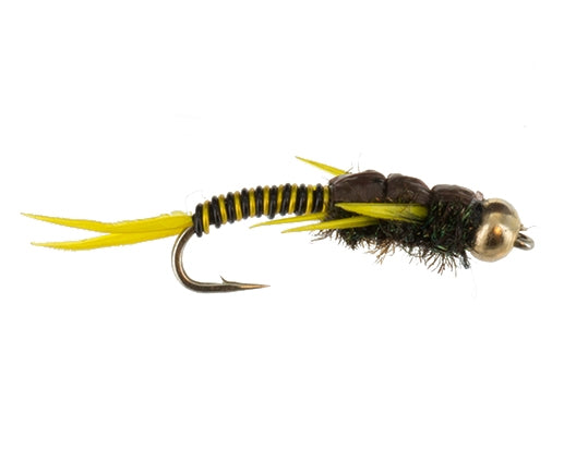 Beadhead Wired Stonefly, Yellow | Size - 18