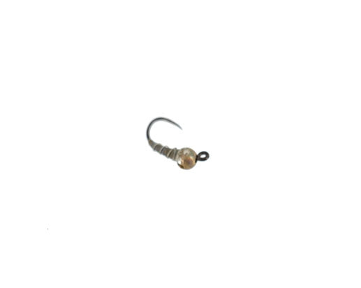 Beadhead Tactical Jigged Zebra Midge, Gray