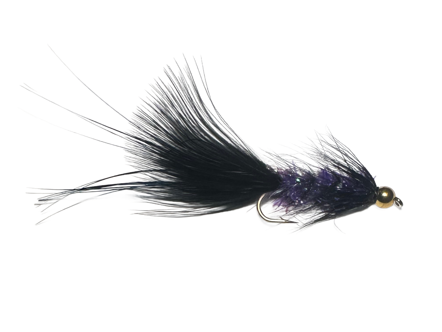 Catch's Beadhead Crystal Bugger, Black/Purple Blue