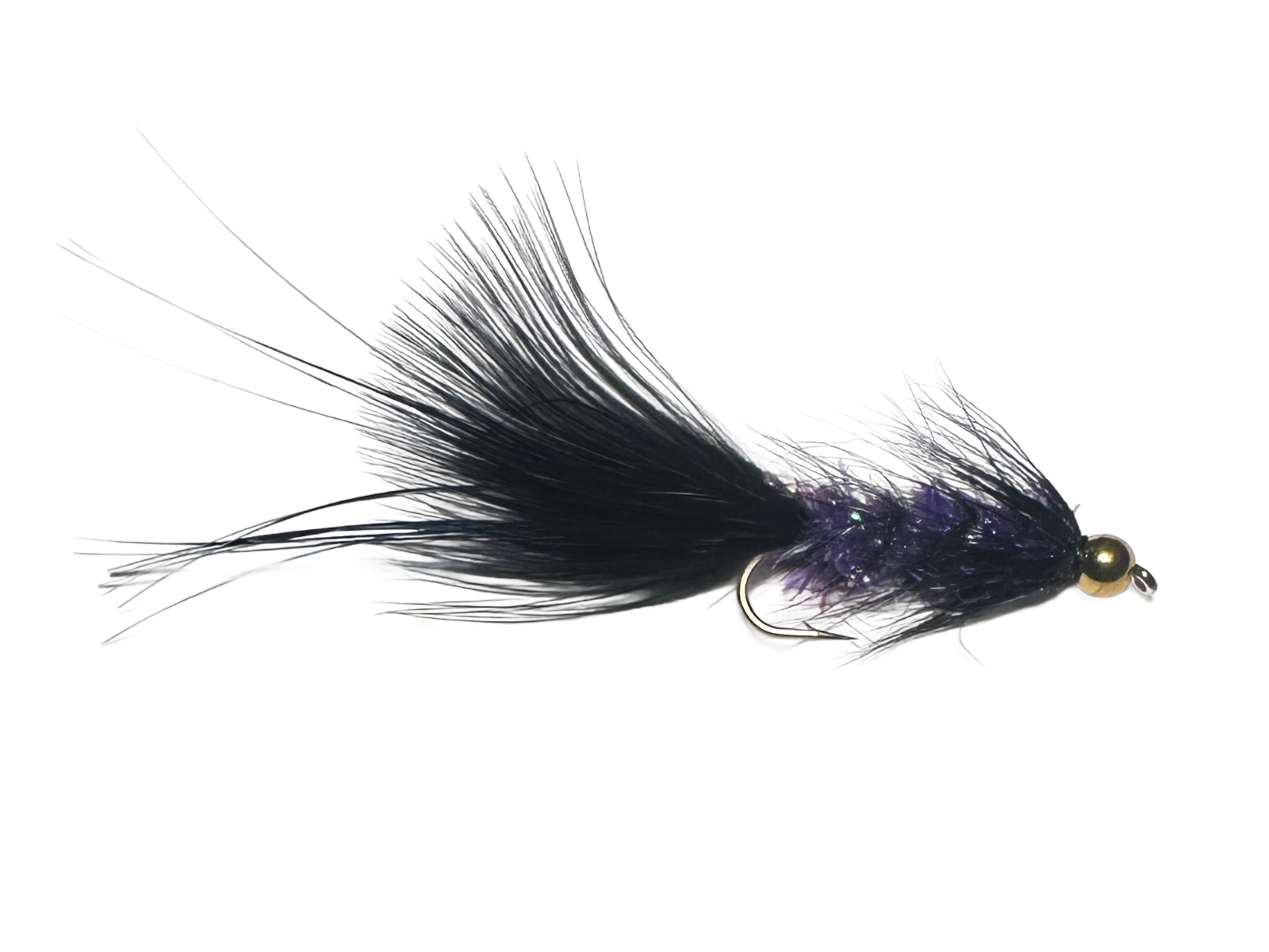 Catch's Beadhead Crystal Bugger, Black/Purple Blue