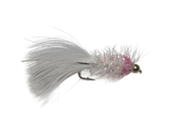 Catch's Beadhead Crystal Bugger, White Hotspot Pink