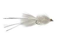 Catch's Beadhead Crystal Bugger, White Silver