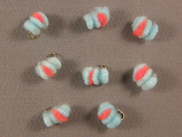 Blood Dot, Light Blue/Flame grouped 2