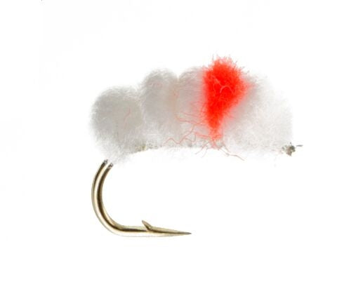 Blood Dot, White/Flame