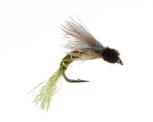 Blue Wing Olive CDC Veil Emerger, Fly Fishing Flies, Nymphs. Discount flies at theflystop.com. High Resolution.