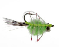 Bonefish-Merkin Crab, Chartreuse and White