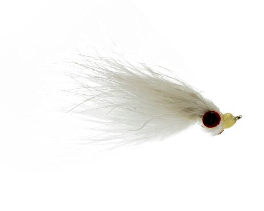 Clouser Marabou, Gray/White