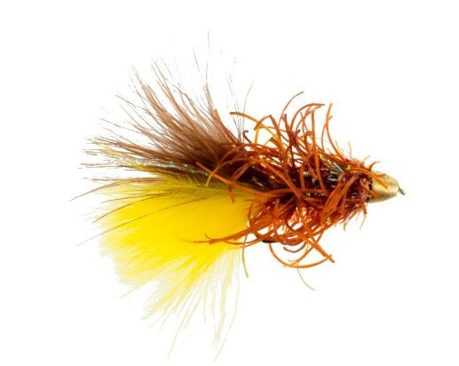 Conehead Bighorn Bugger, Brown/Yellow