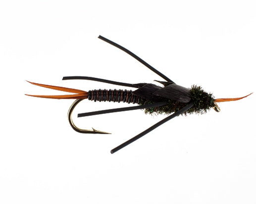 Copper Stonefly #2 Brown, Fly Fishing Flies, Nymphs. Discount flies at theflystop.com. High Resolution.