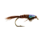 Flashback Pheasant Tail #2, Fly Fishing Flies, Nymphs. Discount flies at theflystop.com. High Resolution.