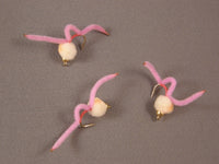 Beadhead Kenobi Egg, Pink fly fishing fly grouped