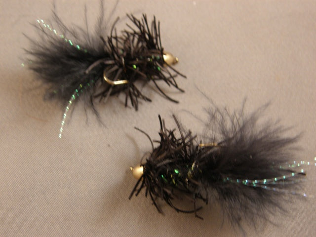 Conehead Bighorn Bugger, Black grouped