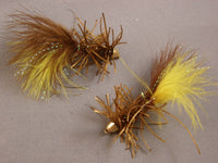 Conehead Bighorn Bugger, Brown/Yellow grouped