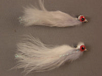Clouser Marabou, Gray/White grouped