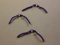Beadhead San Juan Worm, Purple grouped